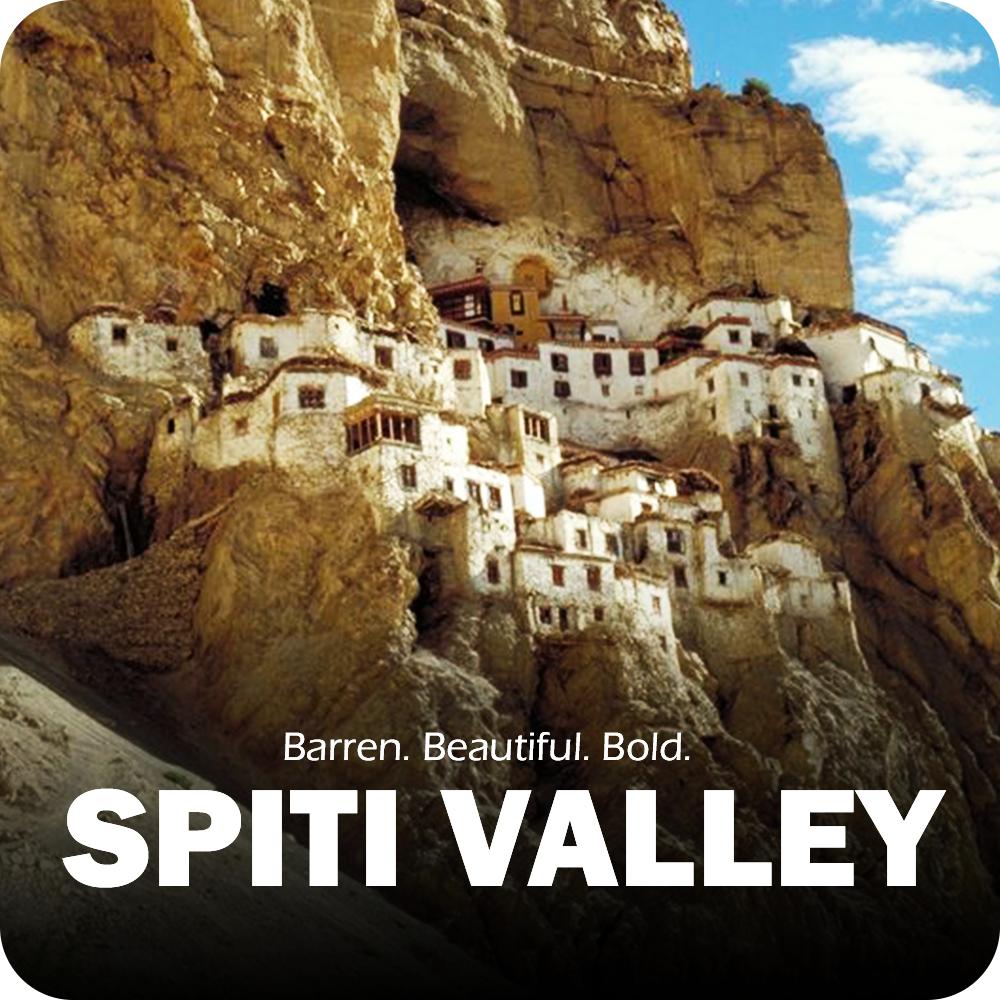 A vibrant scene from Spiti Valley
